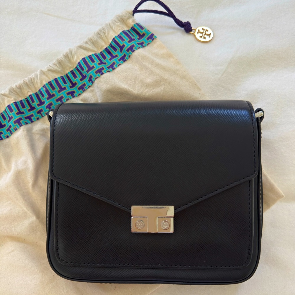 Tory Burch T-Lock Mini Flap Black Crossbody
Bag